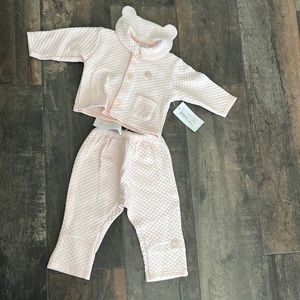 Confetti made in France 2 piece quilted set 6 months